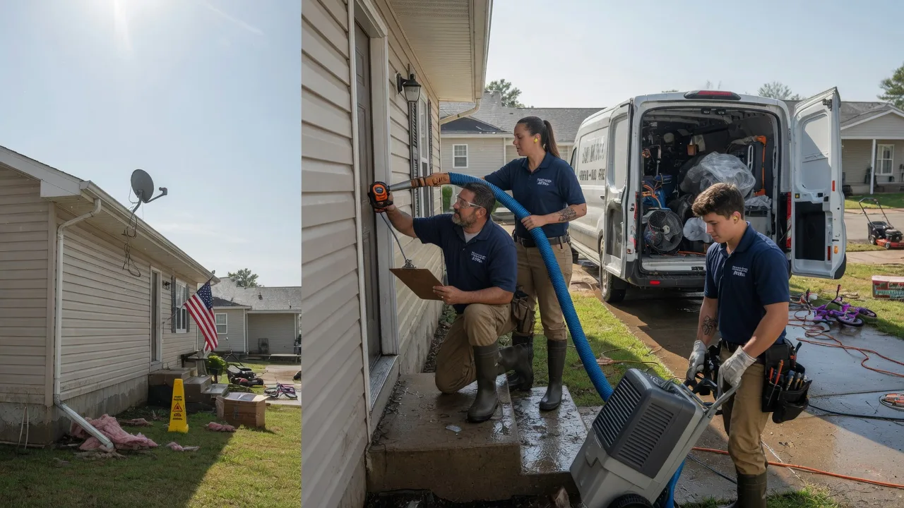 Ceiling Water Damage Restoration in Highland, KS near me
